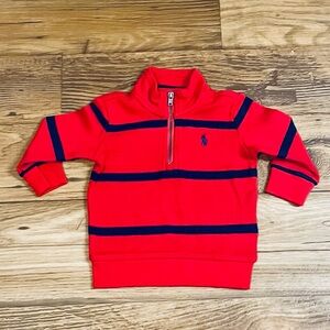 Ralph Lauren Polo Red Interlock Pullover Sweater size 6M
